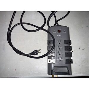 Belkin BP112230-08 Pivot Plug Surge Protector 12 Outlets 8 ft Cord Grey